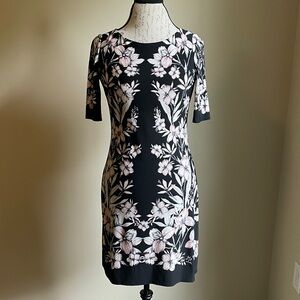 Eliza J Floral Black Dress